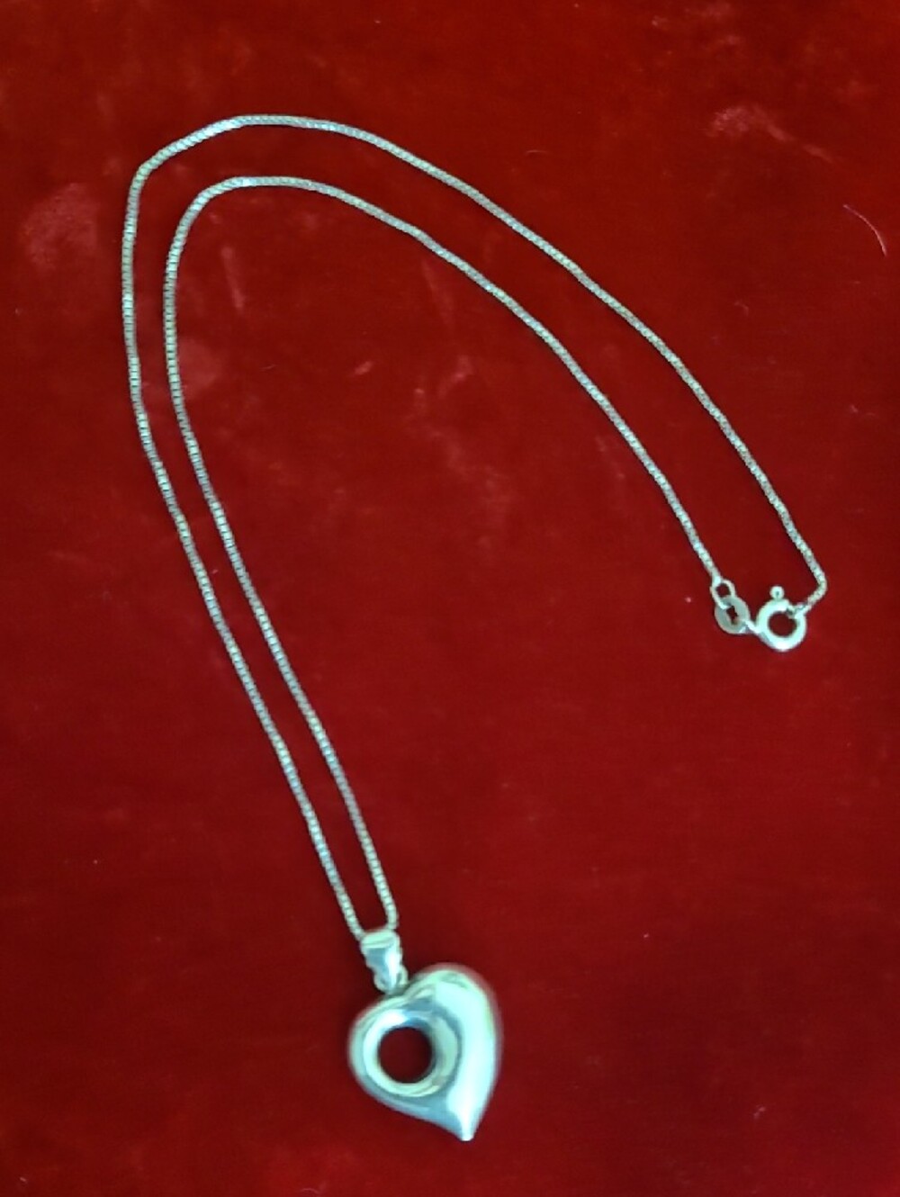 Sterling Silver Heart Necklace - Picture 11 of 11